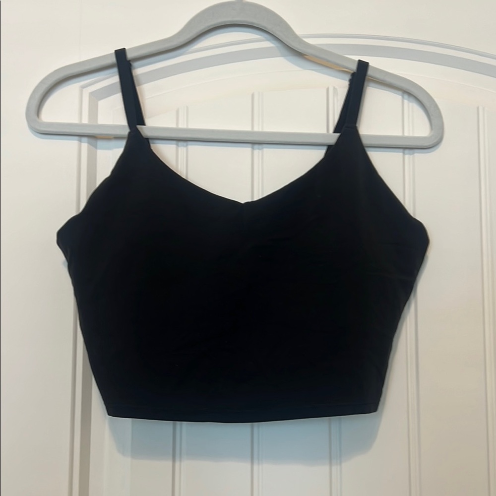 Black Fitted Crop Camisole